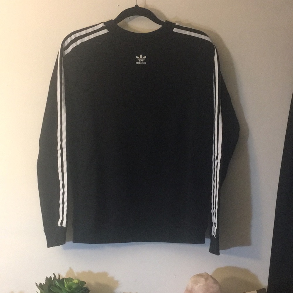 Adidas embroidered logo crew neck sweater